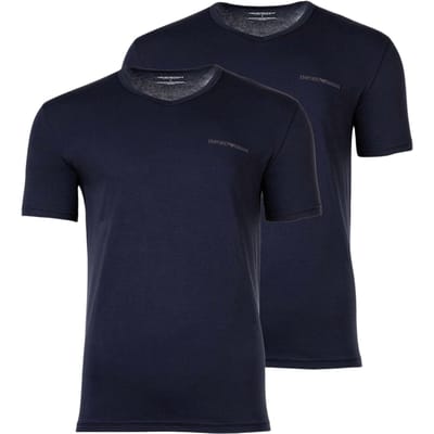 Emporio Armani V-Neck Shirt Heren (2-pack) - Maat S