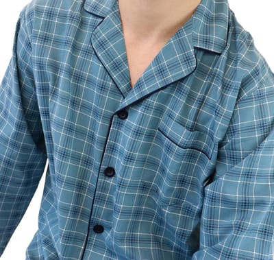 Paul Hopkins Heren Pyjama - Doorknoop - Kobalt Blauw - Maat S