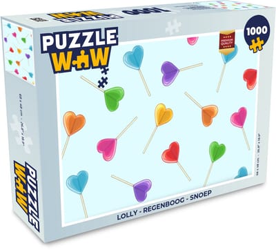 Puzzel Lolly - Regenboog - Snoep - Legpuzzel - Puzzel 1000 stukjes volwassenen