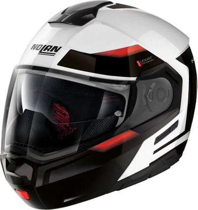 Nolan N90-3 Reflector 37 Metal Wit Systeemhelm - Helm