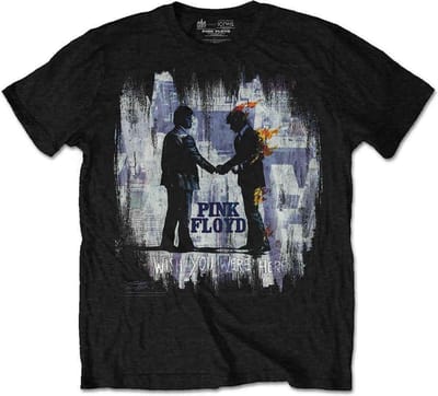 Pink Floyd - Wish You Were Here Painting Heren T-shirt - S - Zwart