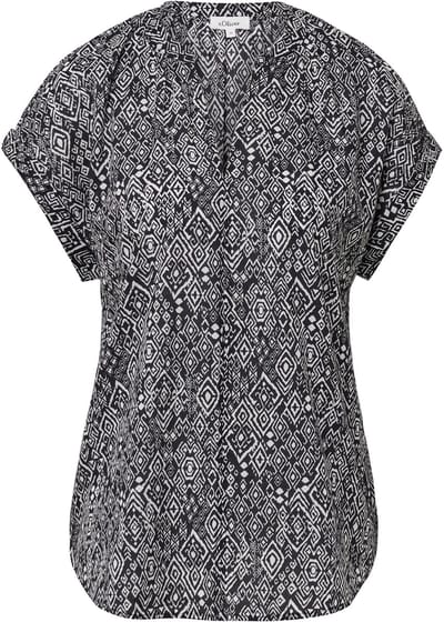 s.Oliver - female - Lichte katoenen blouse met print all-over