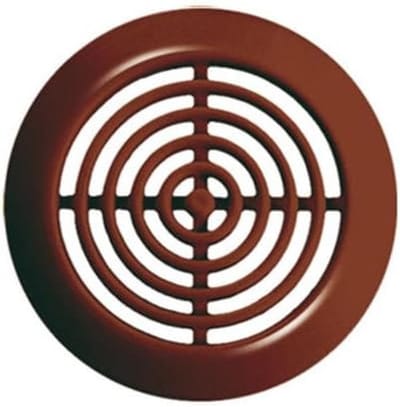 2x Ronde Bruine Luchtrooster Afdekking 45mm voor Meubelventilatie