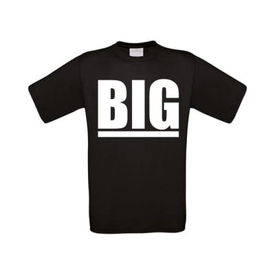 Big grote maten t-shirt zwart heren XXXL