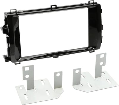 2-DIN Paneel geschikt voor Toyota Auris - Auris Sport 2013-2015 | Kleur: Piano Zwart