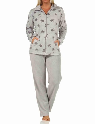 Dames Coralfleece Homewear Loungewear met sterren als motief - 202 216 97 961