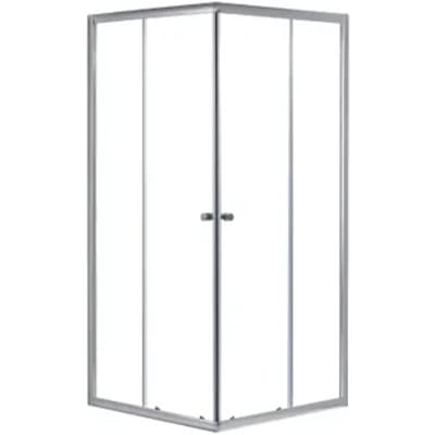 Aquavive Douchecabine Sicilie - Hoekinstap - 90x90x190cm - Chroom