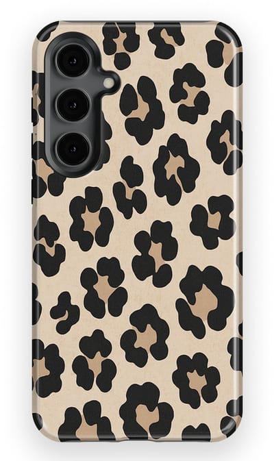DripCase Luipaard Hoesje Samsung Galaxy S24 Plus | Backcover met Mag | Hoesje met Dierenprint Samsung Galaxy S24 Plus Leopard Light