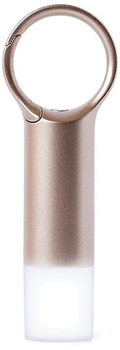 Lexon Nomaday Flash Led Sleutelhanger Goud Met Verlichting Voor Smartphones