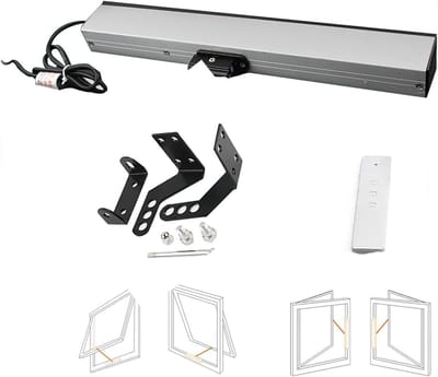Elektrische Raamopener - Automatische Ventilator - Ventilatie Regelen - Met Regen Sensor - 300 mm Slaglengte - Zilverkleurig