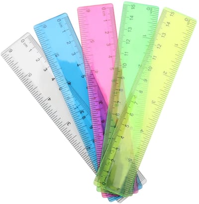 Dailygoods- Liniaal 15 cm - 50 Stuks - Onbreekbare Meetliniaal - Gekleurde Linialen - Transparant Ontwerp - Duurzaam en Lichtgewicht - Meetlat