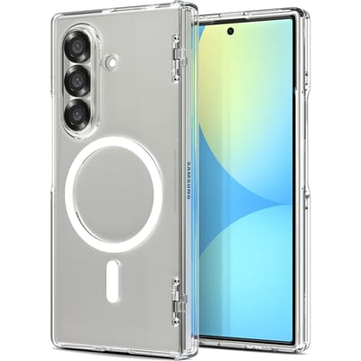 Spigen Ultra Hybrid MagFit - Hoesje Geschikt voor Samsung Galaxy Z Fold 7 - Compatibel met MagSafe / Qi2 - Back Cover Wit