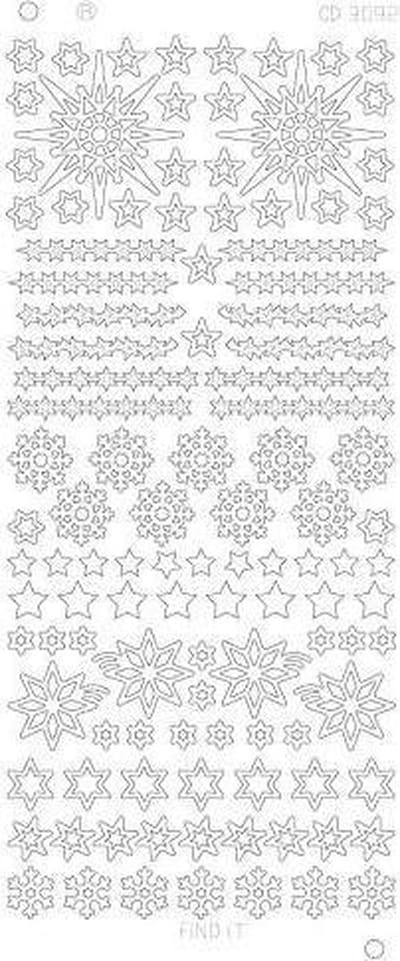 Various Stars Snowflake Platinum - Zilver 1 stuks