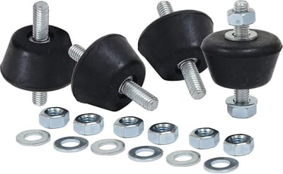 Silentblocks voor trillingsisolatie - 4 stuks rubberen houders voor machines, luchtcompressoren en motoren
