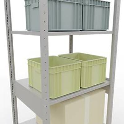 SCHULTE Lagertechnik - Stapelvoet met lengtevergrendeling - 2500x 750x600 mm, type 150 kg