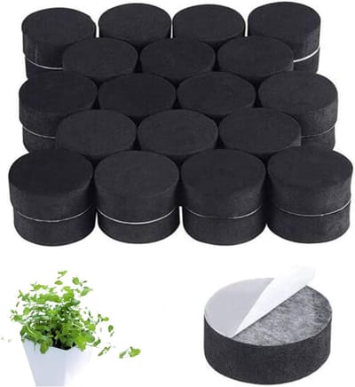 Allecto Plus - Zelfklevende bloempotpoten voor outdoor planten - Set van 60 stuks met rubberen voeten - Zelfklevend - Onderzetters voor potten en plantenbakken