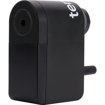 tenwin Handmatige puntenslijper Handslinger puntenslijper Verstelbare scherpte voor 6,5-8 mm potlood zwart
