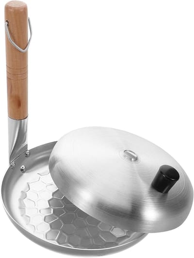 Koekenpan - Omeletpan Eirol - Japanse Keuken - Verticale Handgreep - 19.5 cm - Zilver