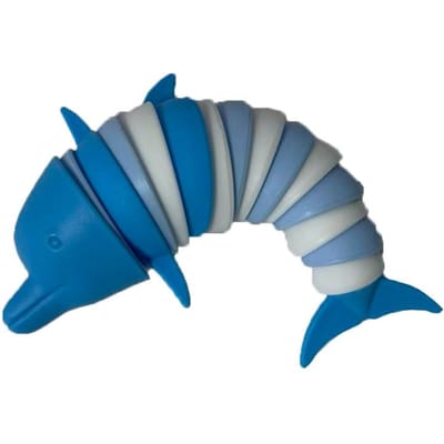 Stressverlager Fidget Speelgoed Kinderen Volwassenen Grappige Gesp Slak Dolfijn Haai Angst Anti Stress Squishy Speelgoed Kleurrijke Slak kreeft Speelgoed gray