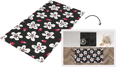 Keukenloper - Loper keuken - Patronen - Bloemen - Sterren - 120x60 cm - Keukenloper vinyl