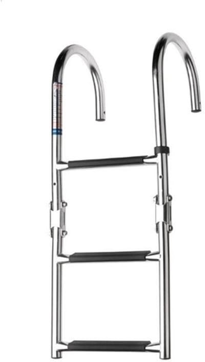 Vetus RVS zwemtrap met beugel - 3 treden