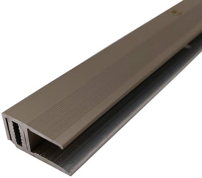 Vloerprofiel Systeem - Afwerkprofiel Vinyl - Vloer Afwerking - Verstelbaar Hoogtebereik - 100cm Lengte - Brons Licht
