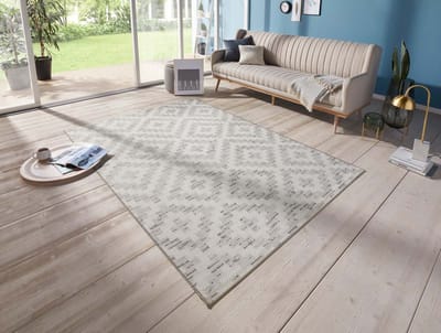 Binnen & buiten vloerkleed Creil Elle Decoration - crème 77x150