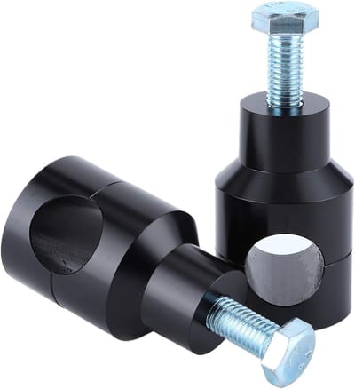 Universele Handlebar Riser van 25 mm voor Motoren - Hoogteverstelling, Stuurverhoging en Montagebeugel in Zwart