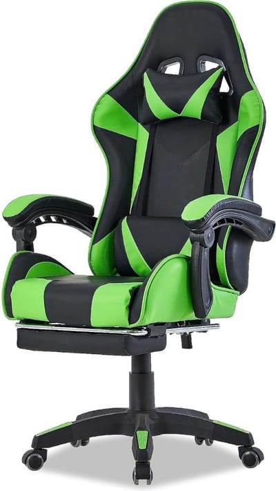 ApexArte® Ergonomische Bureaustoel - Bureaustoelen voor Volwassenen en Kinderen - Gaming Stoel - Chair Kantelbaar - Groen