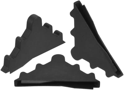 NTHProducts - Plastic Hoekbeschermers - Hoekbescherming - Versterkt - Zwart - Veiligheid - 50 Stuks - Geschikt voor Glas en Tegels