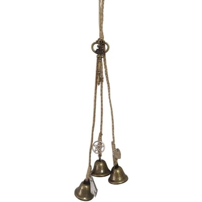 Clochettes de sorcière pour porte-clés, carillons éoliens, objets de sorcellerie, purification de l'énergie négative, fournitures de sorcellerie Wicca, décoration intérieure