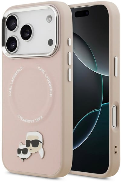 Karl lagerfeld telefoonhoesje voor iPhone 17 Pro Max - MagSafe geschikt - Pink