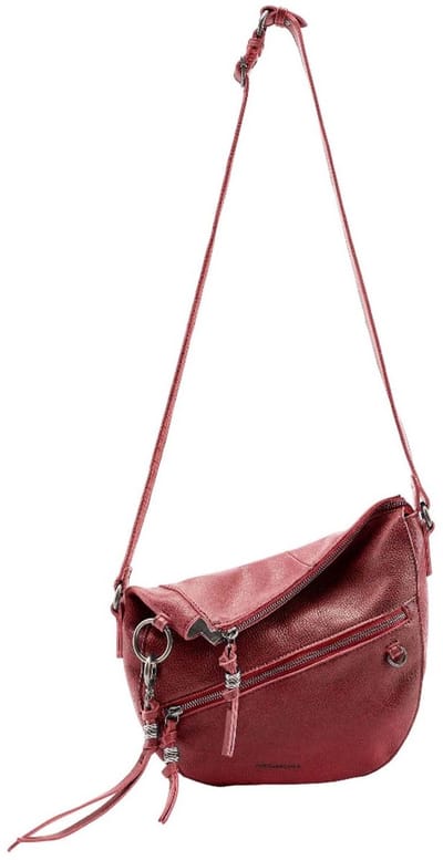 FREDsBRUDER Leren schoudertas My Forever Friend Midi Shoulderbag Real Red rood