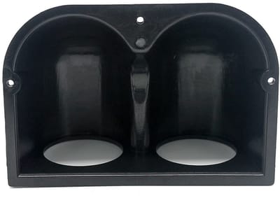 Dailygoods- Dashboard Pod Universeel - Dual Gauge Console - ABS Kunststof - Beugel voor 2 Meters - 2-1/16 Inch (52mm) - Hoogwaardige Bescherming - Meterpod