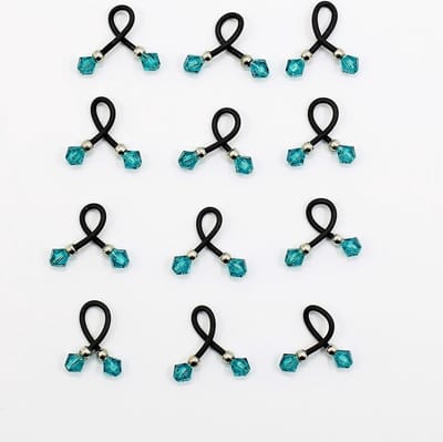 Haar binders met Swarovski Crystal Sapphire