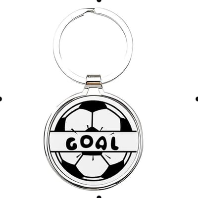 Akyol - Voetbal Sleutelhanger - voetbal - liefhebber - Cadeau - Sport - 2,5 x 2,5 CM