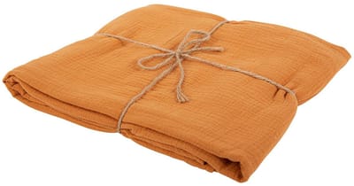 ARTYFETES - Tafellaken van katoenen gaas terracotta 130 x 240 cm bohemian