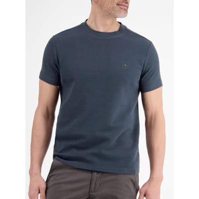 Lerros - T-shirt - Heren - M - 485 CLASSIC NAVY - Katoen - 2583030