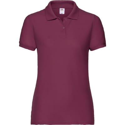Fruit of the Loom Dames/dames Poloshirt (Bourgondië)