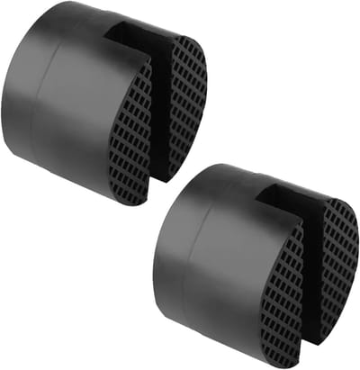 Ronte - Auto krik accessoires set, 2 stuks rubberen krik blok, antislip design, autoheffing, zwart - Universeel Gebruik.