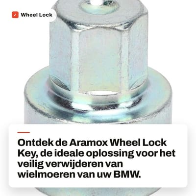 Dailygoods- Wielmoer Sleutel Anti-Diefstal - Vervanging voor 1/3/5/6/7 Serie - Metaal - Hoogwaardige Kwaliteit - Stevig en Duurzaam - Perfecte Montage - Wielborgmoer