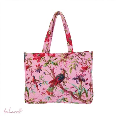 Imbarro - Shopper - Tas - Strandtas - Boodschappentas - Luiertas - Guilted Blush - 40x50cm - Katoen