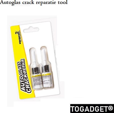 Togadget® - Autoruit Reparatie Set - Tools - Car Window Repair Set - Zelf een sterretje in glas repareren - Auto ruit met scheurtje reparatieset - 2x 2ml