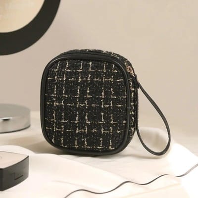 Draagbare dames mini-cosmeticatassen Meisjes make-up lippenstiften Opbergtasje Maandverband Datakabels Organizer Kleine tas