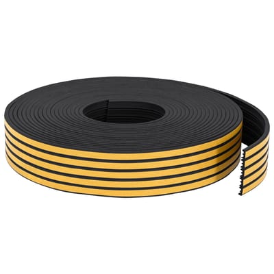 vidaXL - Zelfklevende - raamdichting - Zwart - 9 - x - 4 - mm - 12 - m - EPDM-schuin