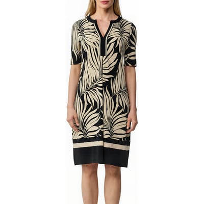 s.Oliver  Kleider/einteiler Grey/black Maat: 34 | Midi Jurken Outlet | Dames | Zwart