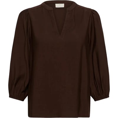 Kaffe KAalberta Blouse Dames Blouse - Coffee Bean