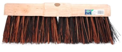 MM Eurotool Gemeentebezem 45 cm met harde natuurvezels en ronde kap