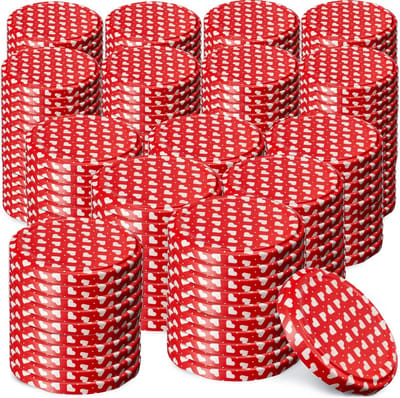 200x Schroefdeksels 82mm met 6 Inkepingen voor Inmaakpotten en Bewaarflessen
