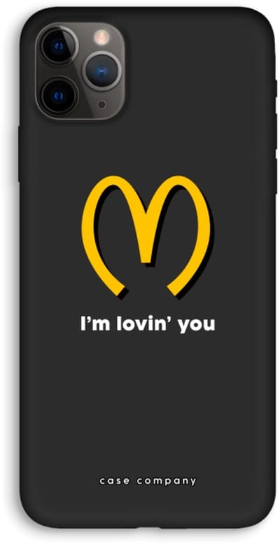 Case Company® - Hoesje geschikt voor iPhone 11 Pro Max hoesje - I'm lovin' you - Biologisch Afbreekbaar Telefoonhoesje - Bescherming alle Kanten en Schermrand